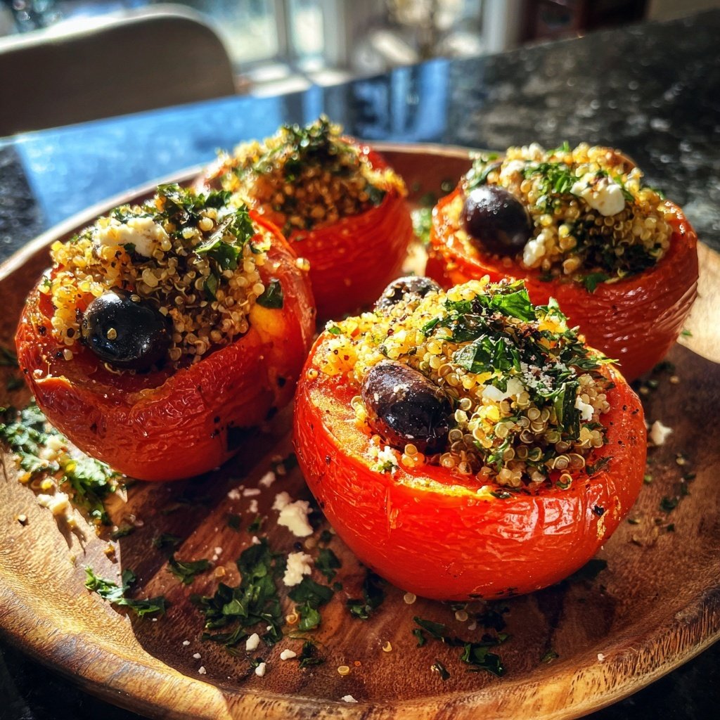 Mediterranean Quinoa-Stuffed Tomatoes