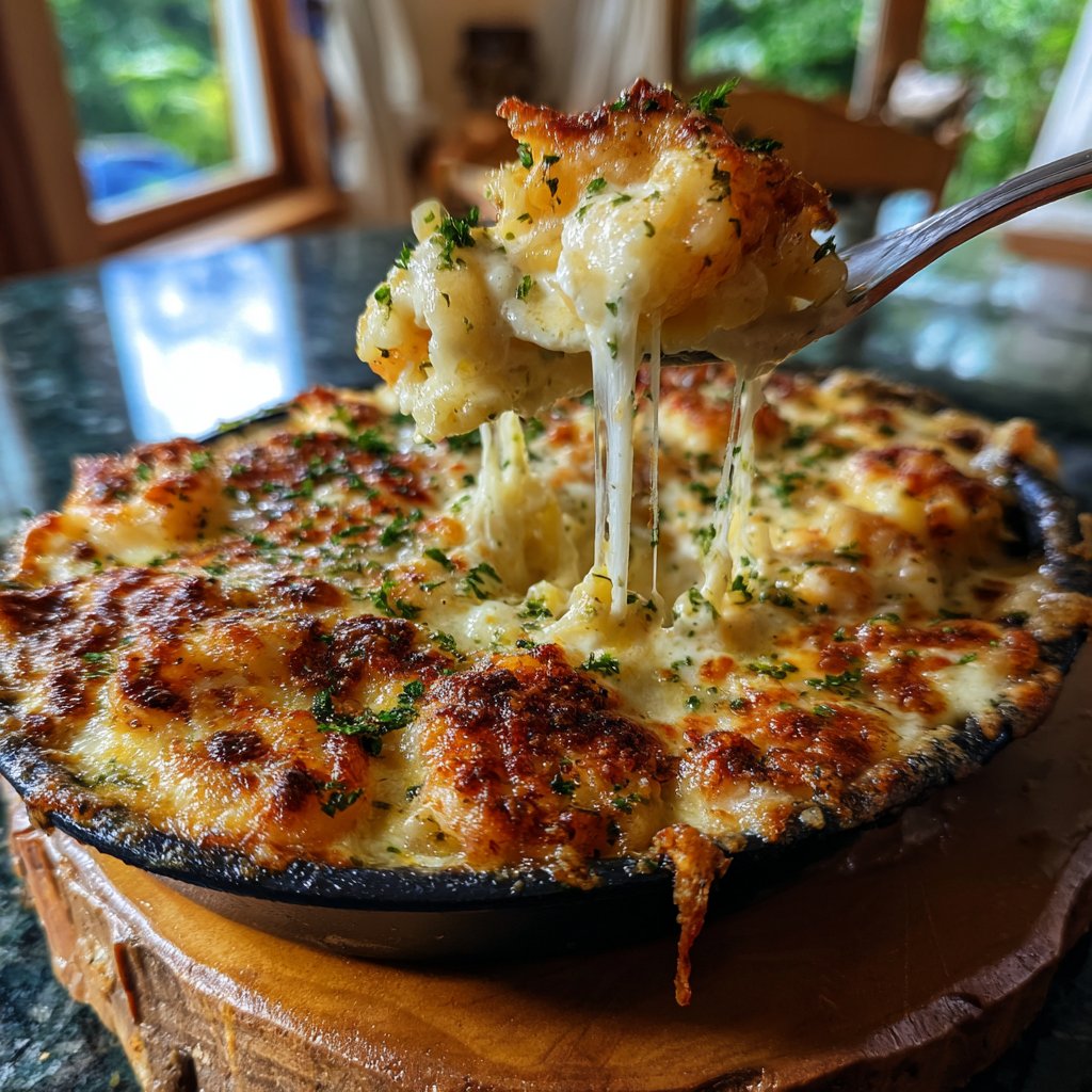 Easy Shrimp Alfredo Bake
