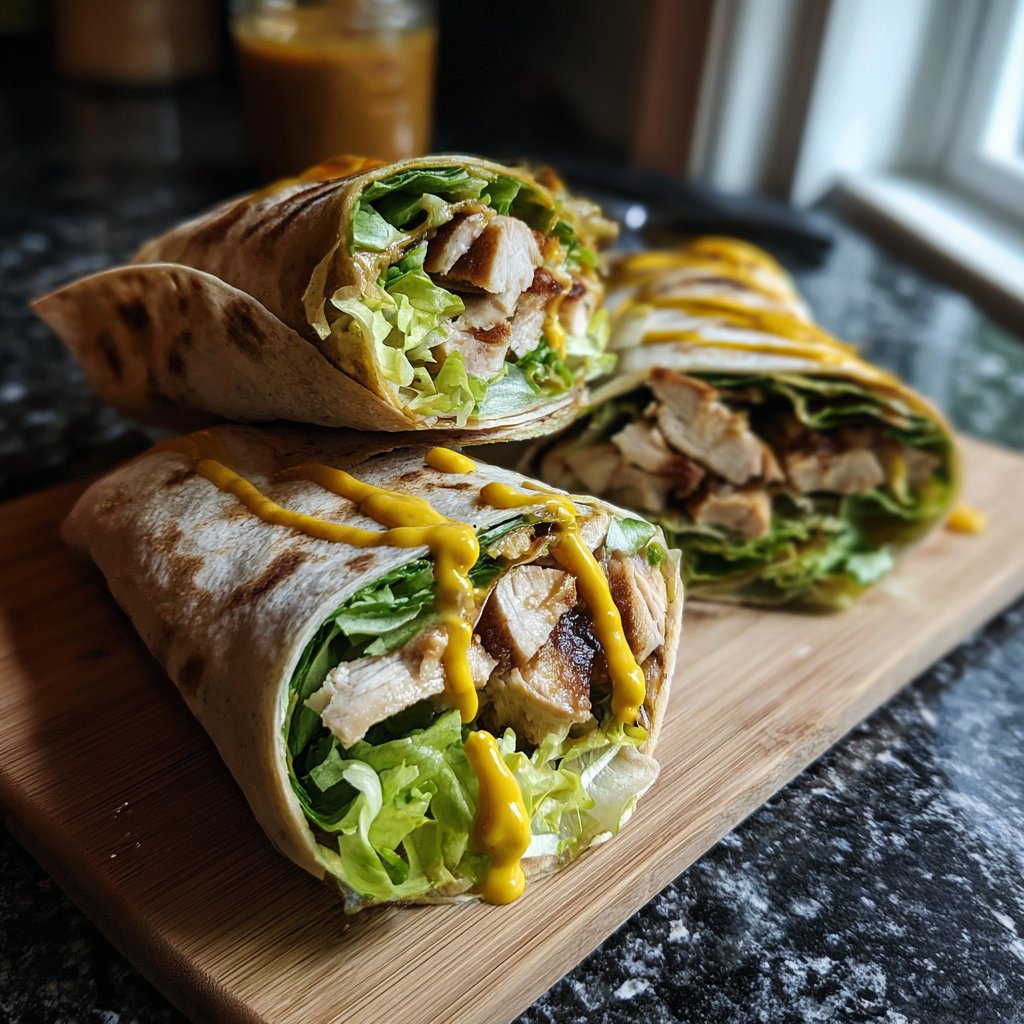 Honey Mustard Chicken Wraps