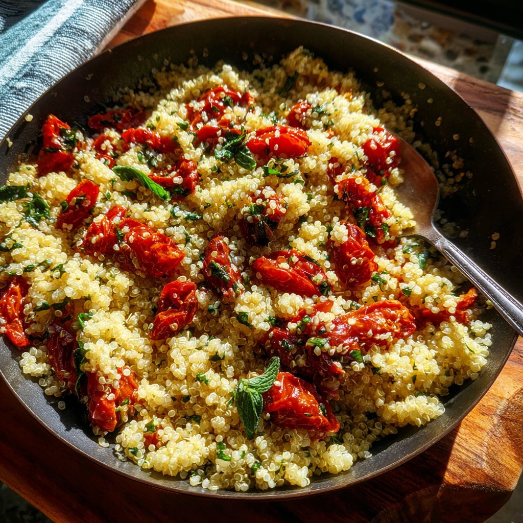 Herbed Quinoa with Roasted Tomato