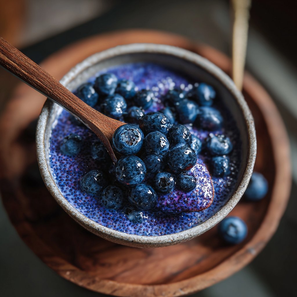 Tangy Blueberry Chia Pudding