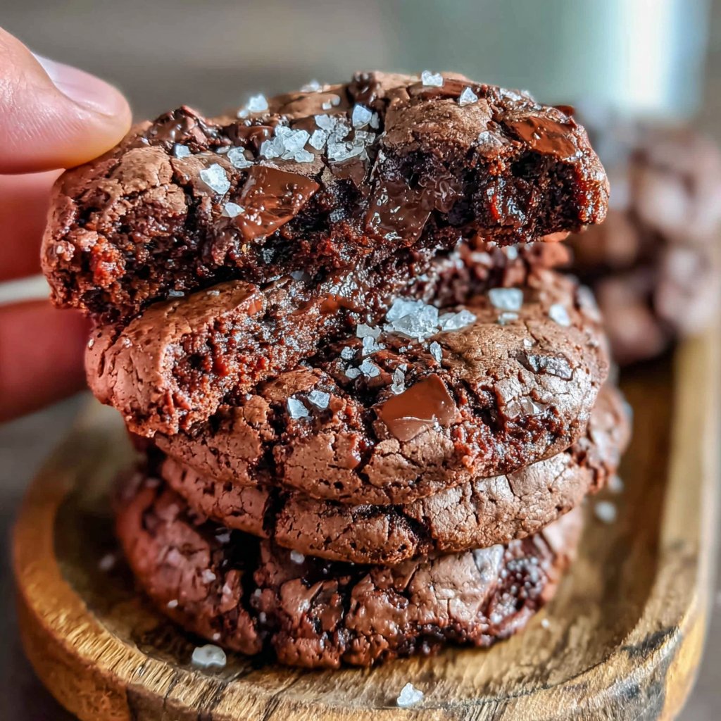 Double Chocolate Brownie Cookies