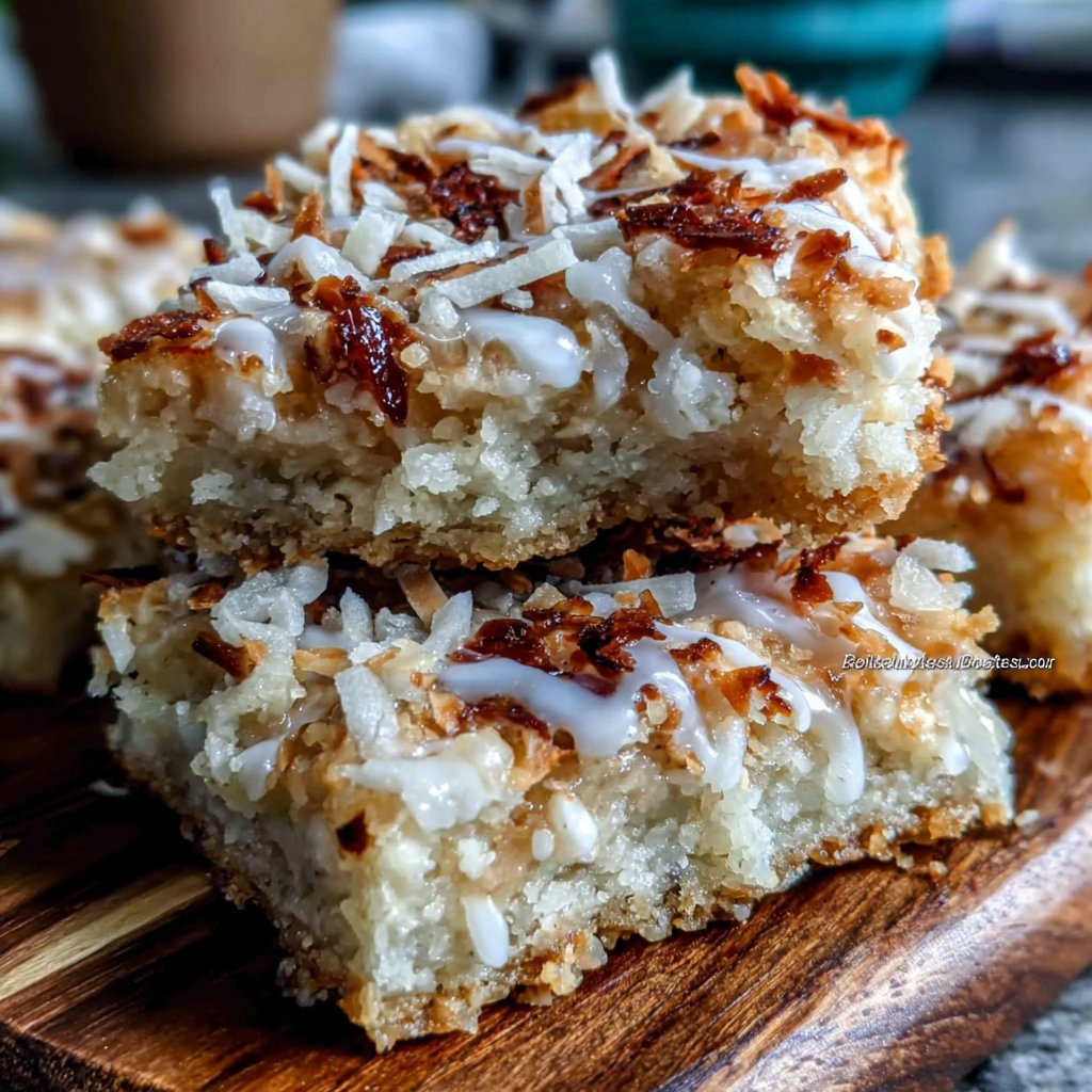 Toasted Coconut & Lime Bars