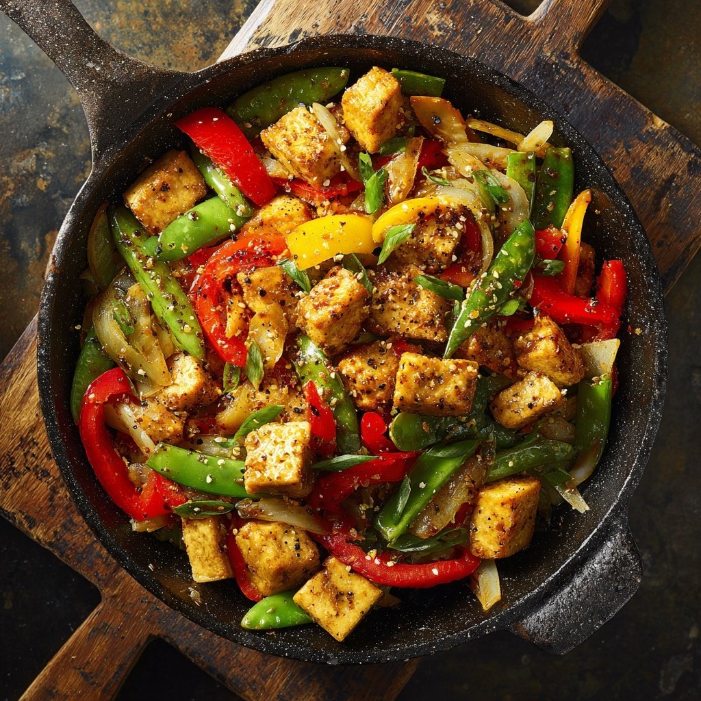 Crispy Tofu Vegetable Stir Fry