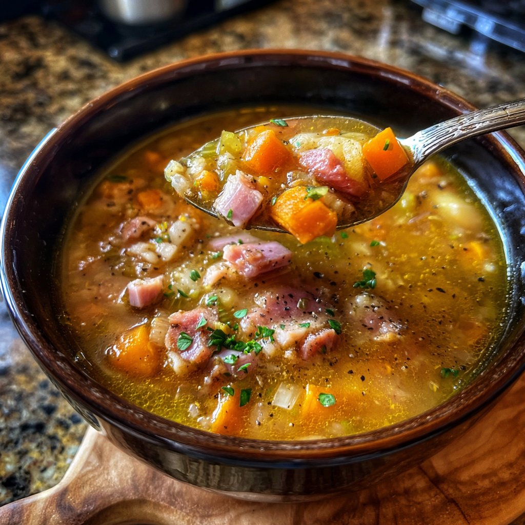 Ham and Bean Soup with Warm Spices